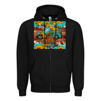 Black western farm life truck sunflowers  mousepad Zipper Hoodie - HRA Design Shop