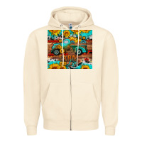 Sandshell western farm life truck sunflowers  mousepad Zipper Hoodie - HRA Design Shop
