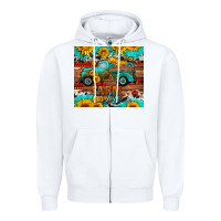 White western farm life truck sunflowers  mousepad Zipper Hoodie - HRA Design Shop