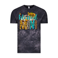 Cloud Black blessed mini with sunflowers Vintage Tee - texasbilliewilder