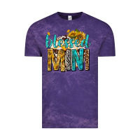 Cloud Purple blessed mini with sunflowers Vintage Tee - texasbilliewilder