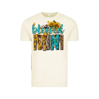 Blessed Mini With Sunflowers Vintage Tee | Teevron