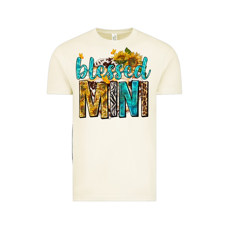 Blessed Mini With Sunflowers Vintage Tee by texasbilliewilder | Teevron