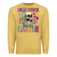 Antique Gold dead inside but it's easter Premium Sweatshirt - Jasminsmagicworld