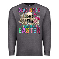 Charcoal Heather dead inside but it's easter Premium Sweatshirt - Jasminsmagicworld