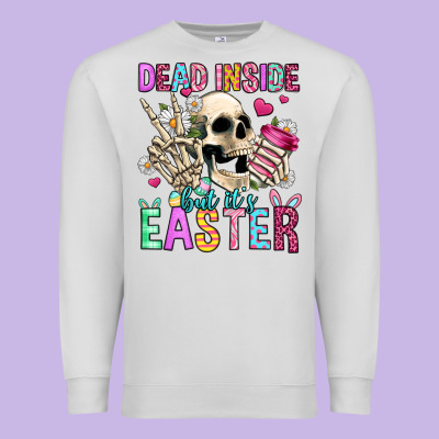 Dead Inside But It's Easter Premium Sweatshirt Designed By Jasminsmagicworld