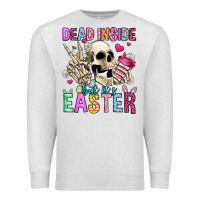 Oatmeal Heather dead inside but it's easter Premium Sweatshirt - Jasminsmagicworld