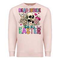 Pale Pink dead inside but it's easter Premium Sweatshirt - Jasminsmagicworld