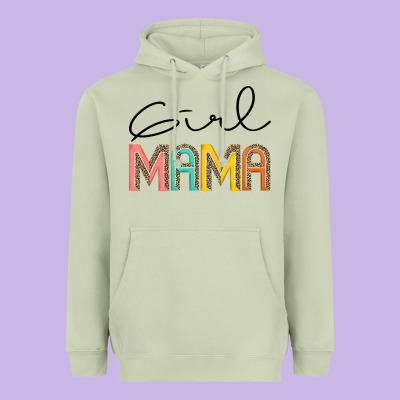 Girl Mama Heavyweight Hoodie Designed By Jahusdesignshop