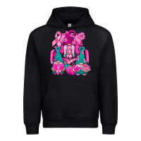 Black Breast Cancer Gnomies Truck Urban Hoodie - BundleAndBundleShop