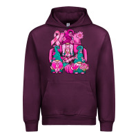 Mauve Wine Breast Cancer Gnomies Truck Urban Hoodie - BundleAndBundleShop