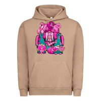 Pigment Burro Breast Cancer Gnomies Truck Urban Hoodie - BundleAndBundleShop