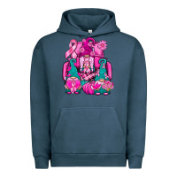 Pigment Midnight Navy Breast Cancer Gnomies Truck Urban Hoodie - BundleAndBundleShop