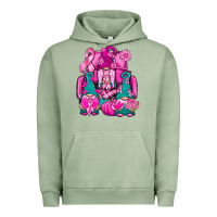 Pigment Oil Green Breast Cancer Gnomies Truck Urban Hoodie - BundleAndBundleShop