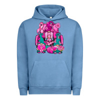 Pigment Pebble Blue Breast Cancer Gnomies Truck Urban Hoodie - BundleAndBundleShop