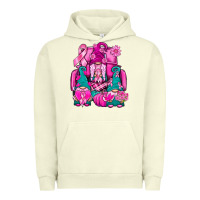 Pigment Pistachio Breast Cancer Gnomies Truck Urban Hoodie - BundleAndBundleShop