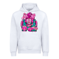 White Breast Cancer Gnomies Truck Urban Hoodie - BundleAndBundleShop