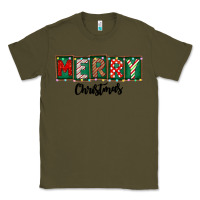 Army Green Merry Christmas Classic Tee - CowhideDigitalArt