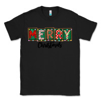 Black Merry Christmas Classic Tee - CowhideDigitalArt