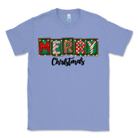 Colony Blue Merry Christmas Classic Tee - CowhideDigitalArt