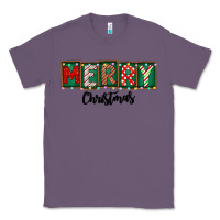 Lavender Merry Christmas Classic Tee - CowhideDigitalArt
