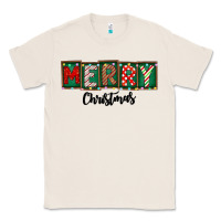 Natural Merry Christmas Classic Tee - CowhideDigitalArt