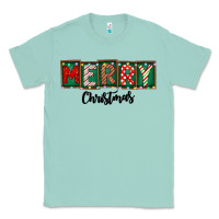 Seafoam Merry Christmas Classic Tee - CowhideDigitalArt