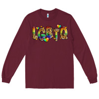 Burgundy lgbtq Long Sleeve Tee - Zillion Design Studio