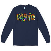 Navy lgbtq Long Sleeve Tee - Zillion Design Studio
