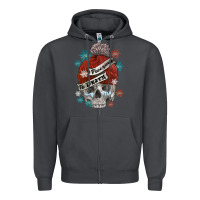 Smoke freezing to death skull Zipper Hoodie - FaDigitalArtStudio