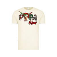 Vintage Arctic Papa Claus With Long Horn Western Christmas Vintage Tee - RanaPortraitStore