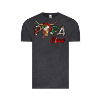 Vintage Black Papa Claus With Long Horn Western Christmas Vintage Tee - RanaPortraitStore