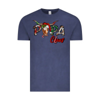 Vintage Denim Papa Claus With Long Horn Western Christmas Vintage Tee - RanaPortraitStore