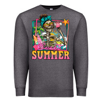 Charcoal Heather sweet summer skeleton Premium Sweatshirt - Jasminsmagicworld