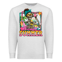 Oatmeal Heather sweet summer skeleton Premium Sweatshirt - Jasminsmagicworld