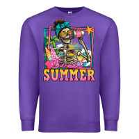 Purple sweet summer skeleton Premium Sweatshirt - Jasminsmagicworld