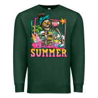 Sports Green sweet summer skeleton Premium Sweatshirt - Jasminsmagicworld
