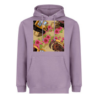 Lavender trencher chain seamless pattern Heavyweight Hoodie - BundleAndBundleShop