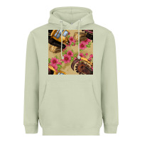 Matcha trencher chain seamless pattern Heavyweight Hoodie - BundleAndBundleShop