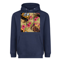 Navy trencher chain seamless pattern Heavyweight Hoodie - BundleAndBundleShop