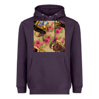 Plum trencher chain seamless pattern Heavyweight Hoodie - BundleAndBundleShop