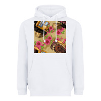 White trencher chain seamless pattern Heavyweight Hoodie - BundleAndBundleShop