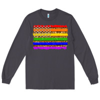 Smoke lgbtq and usa flag Long Sleeve Tee - Zillion Design Studio