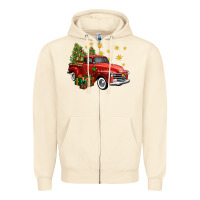 Sandshell christmas truck Zipper Hoodie - FaDigitalArtStudio