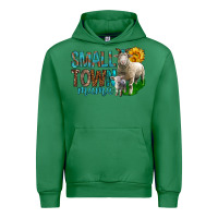 Emerald Small Town Mama With Sheeps Urban Hoodie - BundleAndBundleShop