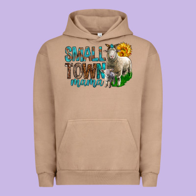 Small Town Mama With Sheeps Urban Hoodie Designed By Bundleandbundleshop