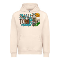 Sandshell Small Town Mama With Sheeps Urban Hoodie - BundleAndBundleShop
