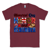 Burgundy Memorial day honor and remember Classic Tee - Neo Western