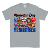 Heather Grey Memorial day honor and remember Classic Tee - Neo Western