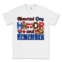 White Memorial day honor and remember Classic Tee - Neo Western